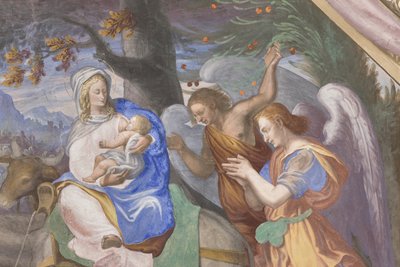 Escenas de la vida de la Virgen María, (detalle) de Michelangelo Carminati